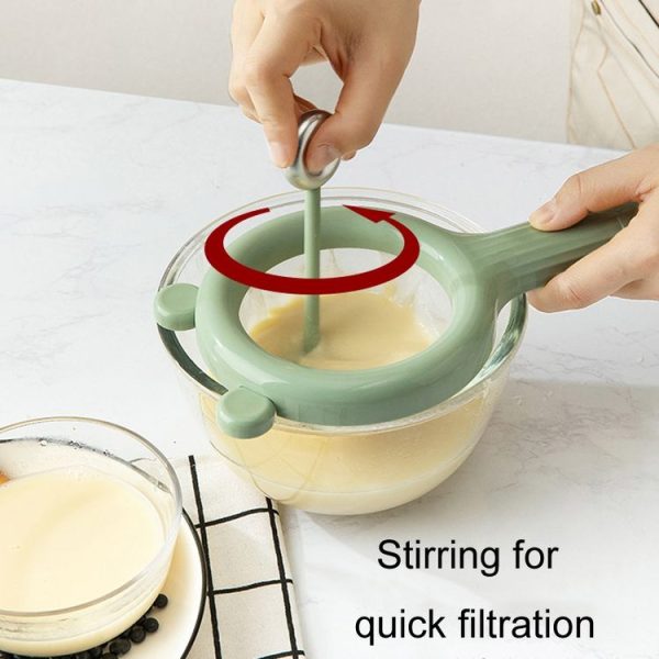 Household Soymilk Strainer Kitchen Juicer Residue Filter (Green) - Image 5