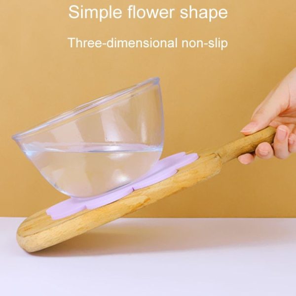 Sunflower Cute PVC Heat Insulation Mat Household High Temperature Resistant Table Pad, Style: Yellow Small - Image 7