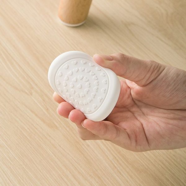 4pcs / Set Silent And Wear Resistant Chair Foot Cover Household Stool Anti-Slip Protective Pads, Style: 60mm Round white - Image 3