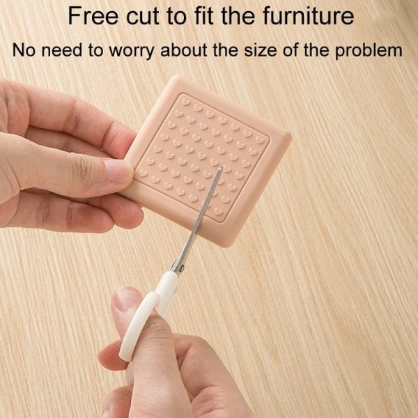 4pcs / Set Silent And Wear Resistant Chair Foot Cover Household Stool Anti-Slip Protective Pads, Style: 60mm Round white - Image 5