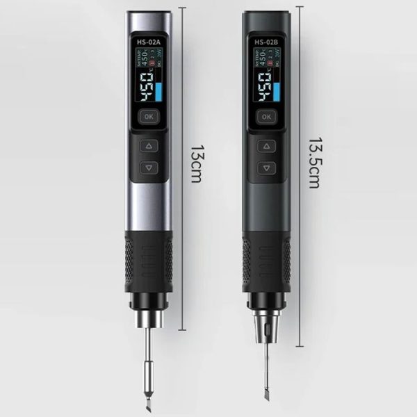 FNIRSI Portable Constant Temperature Soldering Iron Set, Model: HS-02A Standard-B Round Tip - Image 2
