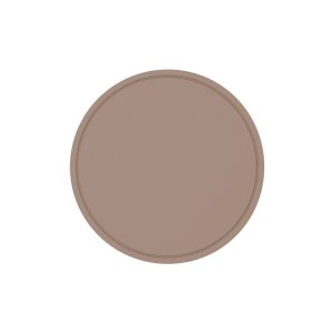 Household Round Heat Insulating Mats Kitchen High Temperature Resistant Silicone Pad, Color: Bowl Pad Brown