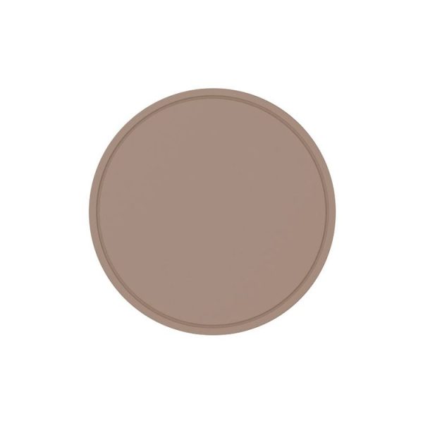 Household Round Heat Insulating Mats Kitchen High Temperature Resistant Silicone Pad, Color: Bowl Pad Brown