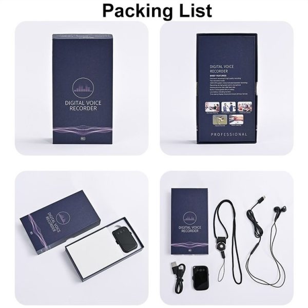 C20 HD Intelligent Noise Reduction Mini Recorder With OTG, Size: 16GB (Black) - Image 9