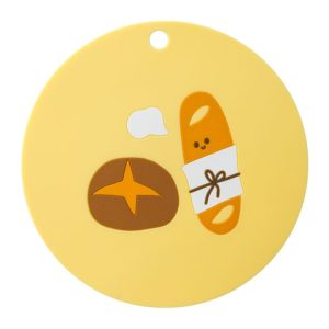 Household Cartoon Heat Insulation Mat Kitchen High Temperature Resistant Baking Placemats, Style: Bread