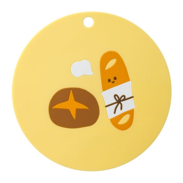 Household Cartoon Heat Insulation Mat Kitchen High Temperature Resistant Baking Placemats, Style: Bread