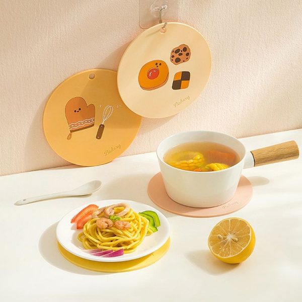 Household Cartoon Heat Insulation Mat Kitchen High Temperature Resistant Baking Placemats, Style: Bread - Image 11