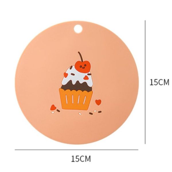 Household Cartoon Heat Insulation Mat Kitchen High Temperature Resistant Baking Placemats, Style: Bread - Image 3
