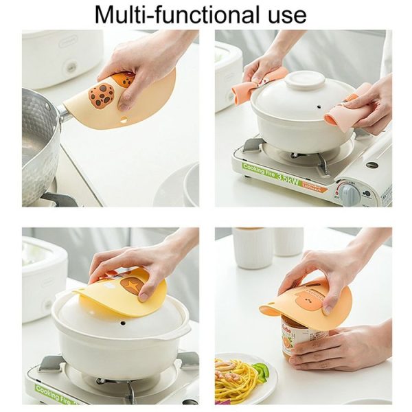 Household Cartoon Heat Insulation Mat Kitchen High Temperature Resistant Baking Placemats, Style: Bread - Image 9