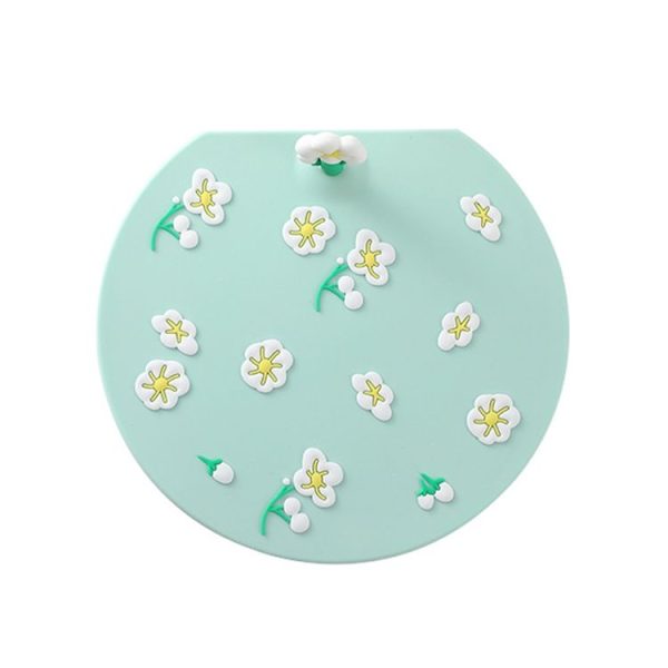 Kitchen Bathroom Anti Clogging Sink Floor Drain Cover Sewer Floor Drain Deodorizer (Plum Blossom)