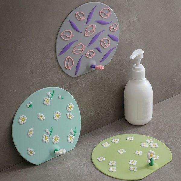Kitchen Bathroom Anti Clogging Sink Floor Drain Cover Sewer Floor Drain Deodorizer (Plum Blossom) - Image 2
