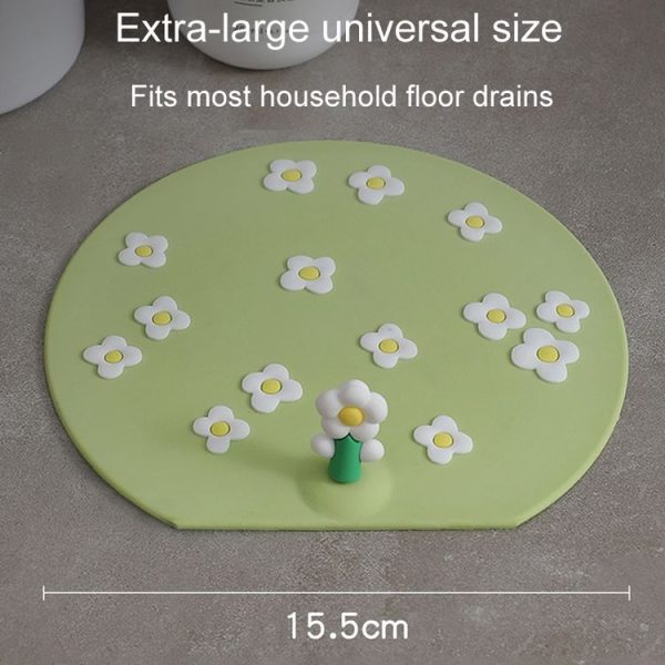 Kitchen Bathroom Anti Clogging Sink Floor Drain Cover Sewer Floor Drain Deodorizer (Plum Blossom) - Image 6