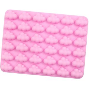 36 Grids Cloud Silicon Chocolate Model Cake Decoration Mold (Pink)
