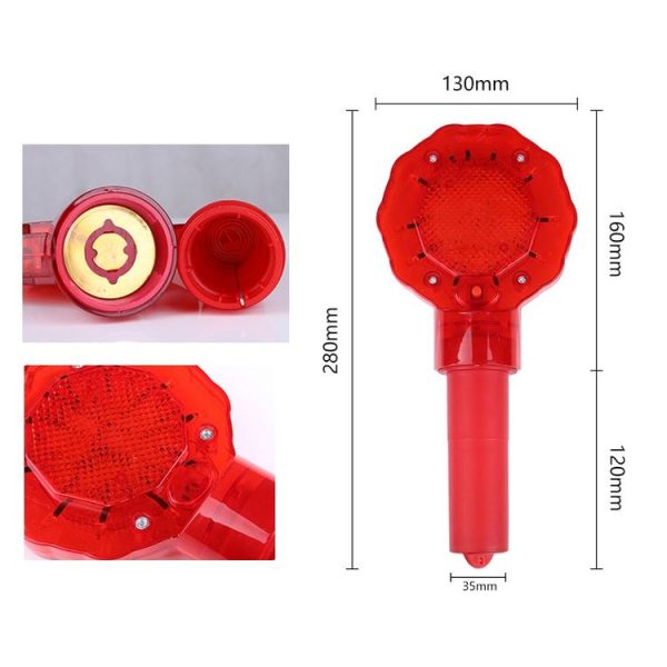 Traffic Warning Plum Blossom Light Handheld Construction Roadblock Light - Image 2