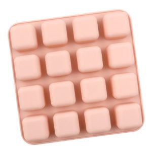 16 Grids Cake Frozen Nornea Cake Mold Baking Tool (Pink)