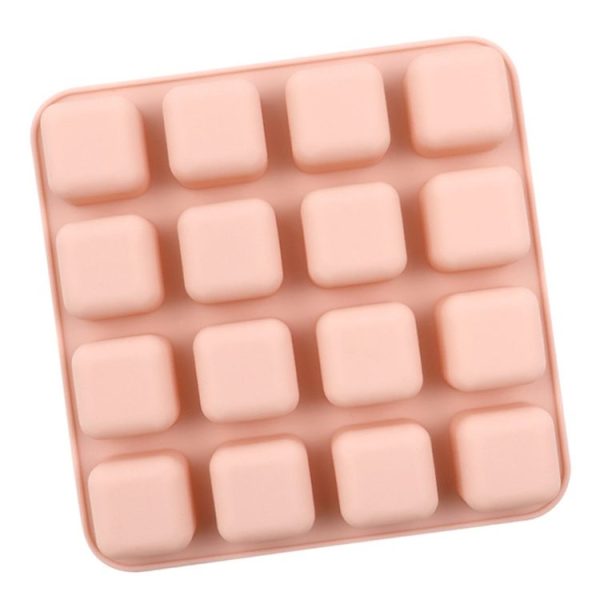 16 Grids Cake Frozen Nornea Cake Mold Baking Tool (Pink)