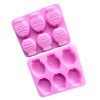 6 Grids Little Fish Shape Silicone Cake Mould Handmade Soap Mould (Pink) - Image 3