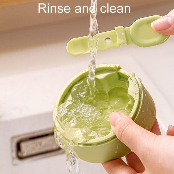 Homemade Dual Layer Ice Cream Mould Summer DIY Frozen Silicone Ice Box (Apricot Color) - Image 7