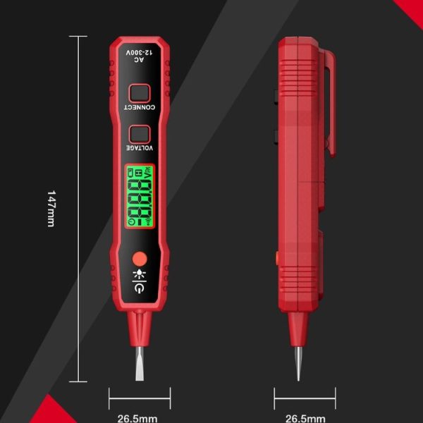 HABOTEST LCD Digital Display Sound Light Alarm High Sensitivity Test Pen (HT89A) - Image 3