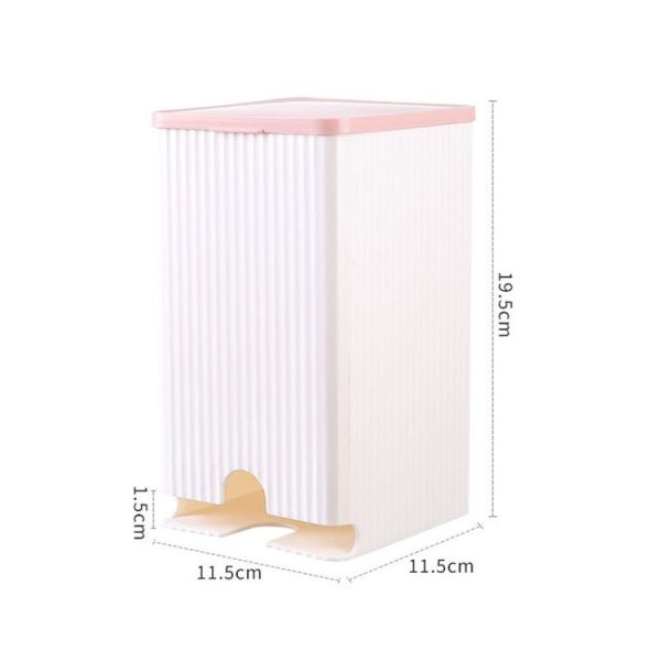 Bathroom Wall-mounted Sanitary Napkin Organizer Multifunctional Cotton Swab Tissue Box (Pink) - Image 6