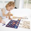 Children Universe Planet Cognition Puzzle Matching Board Early Learning Educational Toy, Style: Solar System - Image 2