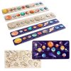 Children Universe Planet Cognition Puzzle Matching Board Early Learning Educational Toy, Style: Solar System - Image 3