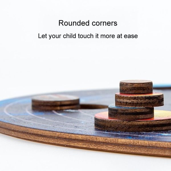 Children Universe Planet Cognition Puzzle Matching Board Early Learning Educational Toy, Style: Solar System - Image 5