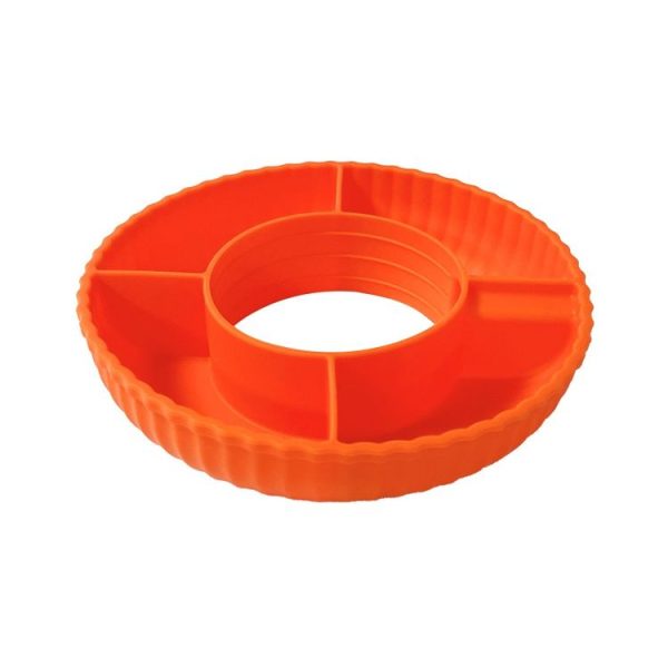 Stanley Quencher 40oz Tumbler With Handle Snack Tray Silicone Reusable Snack Container (Orange)
