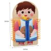Children Wooden Multi-layer Practice Dressing Board Montessori Early Learning Educational Toy (Girl Model) - Image 3