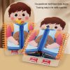 Children Wooden Multi-layer Practice Dressing Board Montessori Early Learning Educational Toy (Girl Model) - Image 4