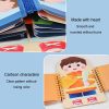 Children Wooden Multi-layer Practice Dressing Board Montessori Early Learning Educational Toy (Girl Model) - Image 6