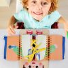 Children Wooden Multi-layer Practice Dressing Board Montessori Early Learning Educational Toy (Girl Model) - Image 7