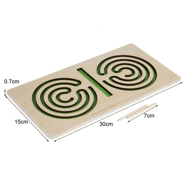 Left And Right Brain Motion Training Maze Toy Children Thinking Enlightenment Puzzle Teaching Aids (Green) - Image 3