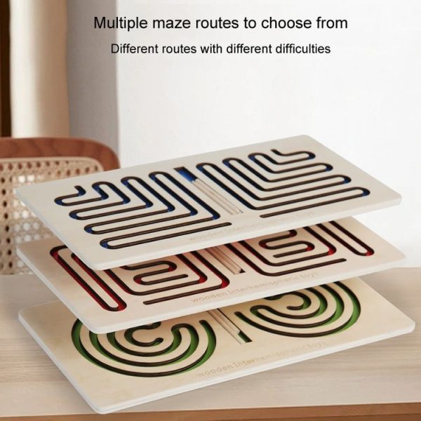 Left And Right Brain Motion Training Maze Toy Children Thinking Enlightenment Puzzle Teaching Aids (Green) - Image 4