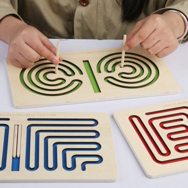 Left And Right Brain Motion Training Maze Toy Children Thinking Enlightenment Puzzle Teaching Aids (Green) - Image 8