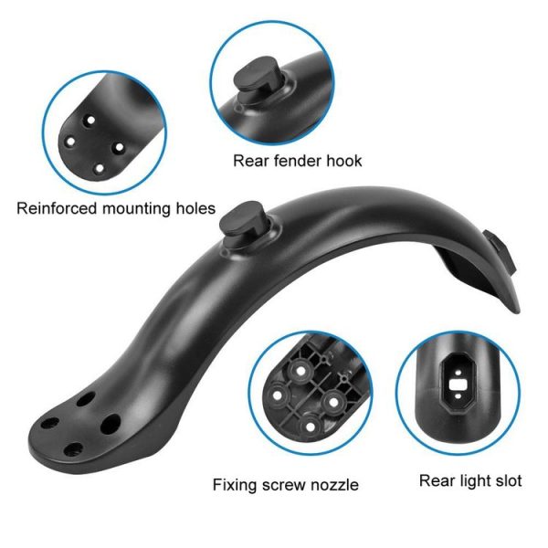 Xiaomi M365 / 1S / PRO Scooter Accessories Plastic Rear Fender 4 Hole Rear Fenders 8.5 inch Fender, Specification: Single Fender - Image 4