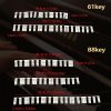 Silicone Piano Notes Guide Removable Piano Keyboard, Spec: 88 Keys White Bottom Black Text - Image 3