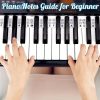 Silicone Piano Notes Guide Removable Piano Keyboard, Spec: 88 Keys White Bottom Black Text - Image 6