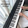 Silicone Piano Notes Guide Removable Piano Keyboard, Spec: 88 Keys White Bottom Black Text - Image 7