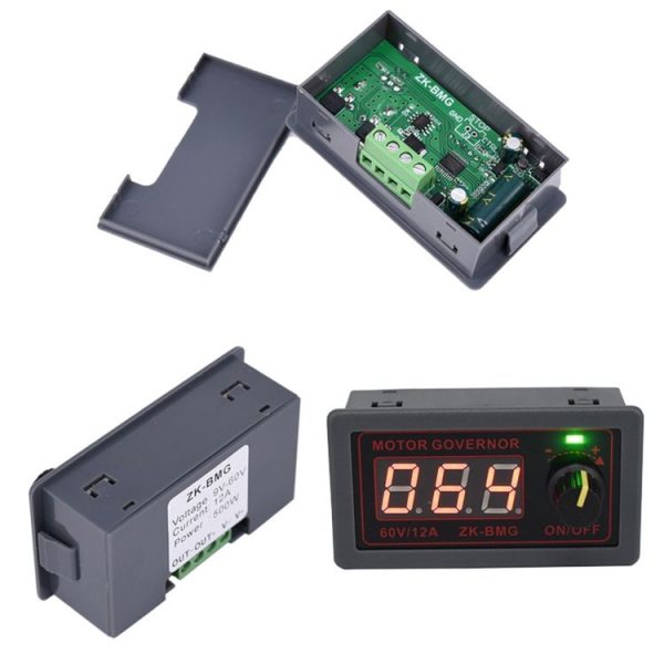 9-60V / 12A / 500W PWM Motor Fan DC Motor Speed Controller (With Shell) - Image 6