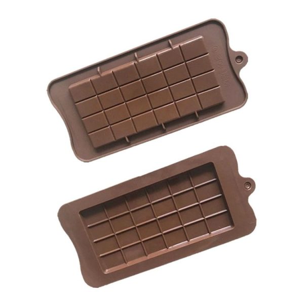 Full Plate Silicone Chocolate Block Mould High Temperature Resistant Baking DIY Mold (Chocolate Color) - Image 2