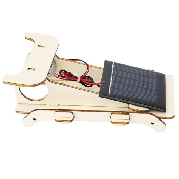 Solar Car DIY Wooden Assembly Children Educational Toy Science Technology Creator Work - Image 6