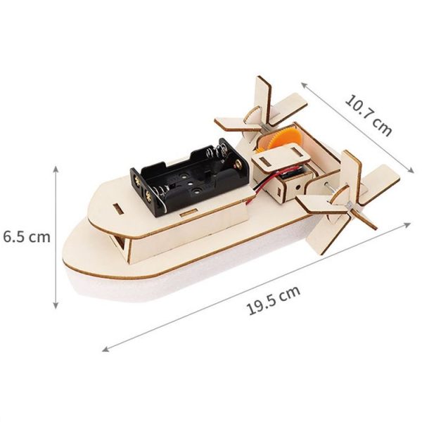 Children DIY Homemade Electrical Boat Model Science Classroom Experiment Material Kit - Image 3