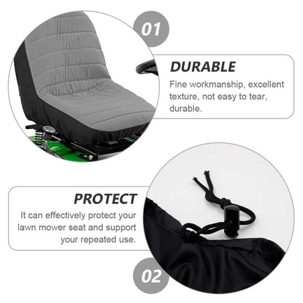 15 Inch Heavy-Duty Agricultural Vehicle Lawn Mower Seat Dust Cover - Image 3