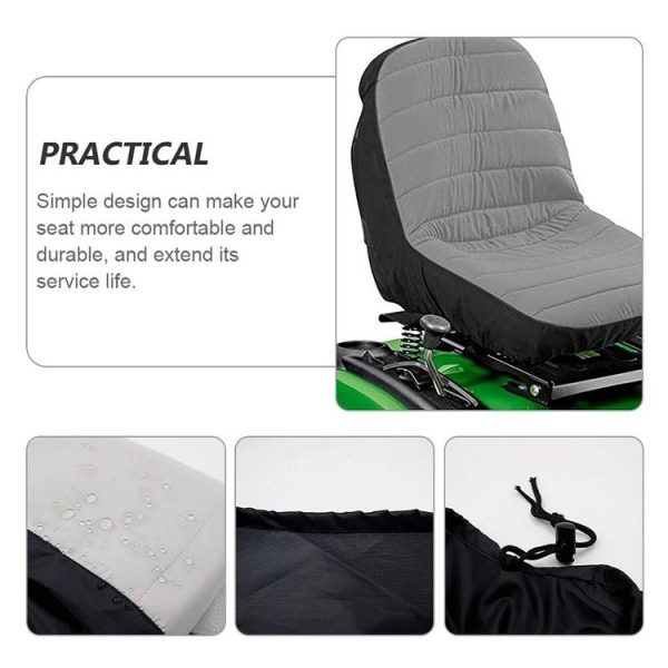 15 Inch Heavy-Duty Agricultural Vehicle Lawn Mower Seat Dust Cover - Image 4