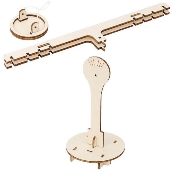 Homemade Balance Scale Kit Children Wooden Assembly Educational Toy Science Lever Teaching Aids - Image 4