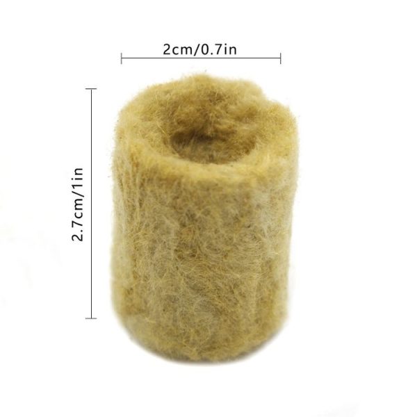 27x20mm Agricultural Hydroponic Seedling Sowing Rock Wool Plug (50pcs) - Image 3