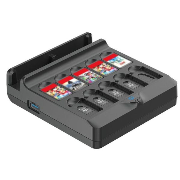 Switch / Switch OLED Iplay NG-SW279 Cast Screen Charger Video Conversion Dock With Storage (Black) - Image 4