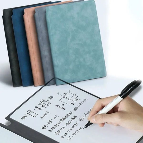 A5 Whiteboard Notebook Portable Erasable Draft Book Note Message Board (Cyan) - Image 2