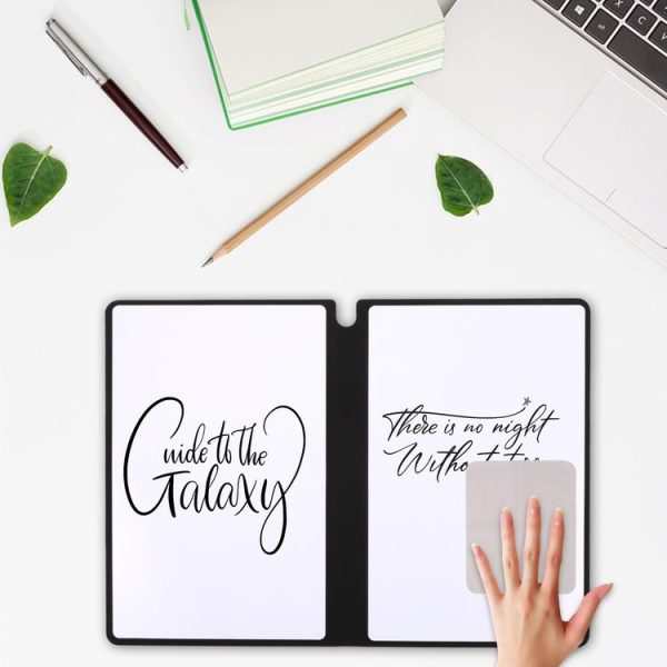 A5 Whiteboard Notebook Portable Erasable Draft Book Note Message Board (Cyan) - Image 3